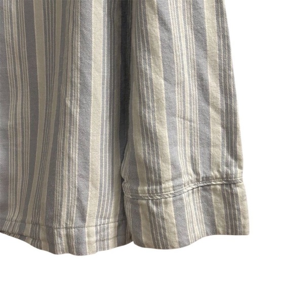 Haven Well Within Women's Striped Pajama Set XL Blue White Organic Cotton - Picture 13 of 14